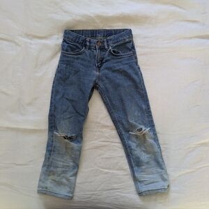 &Denim custom ombre ripped jeans kid/child size 5-6